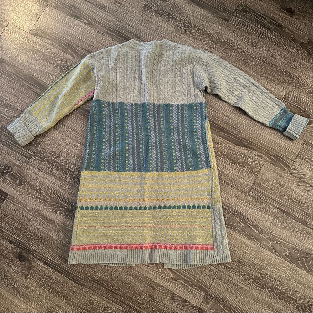 Sundance Lambswool Patchwork Duster Cardigan - Picture 7 of 7